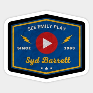 Syd Barrett // Play Button Sticker